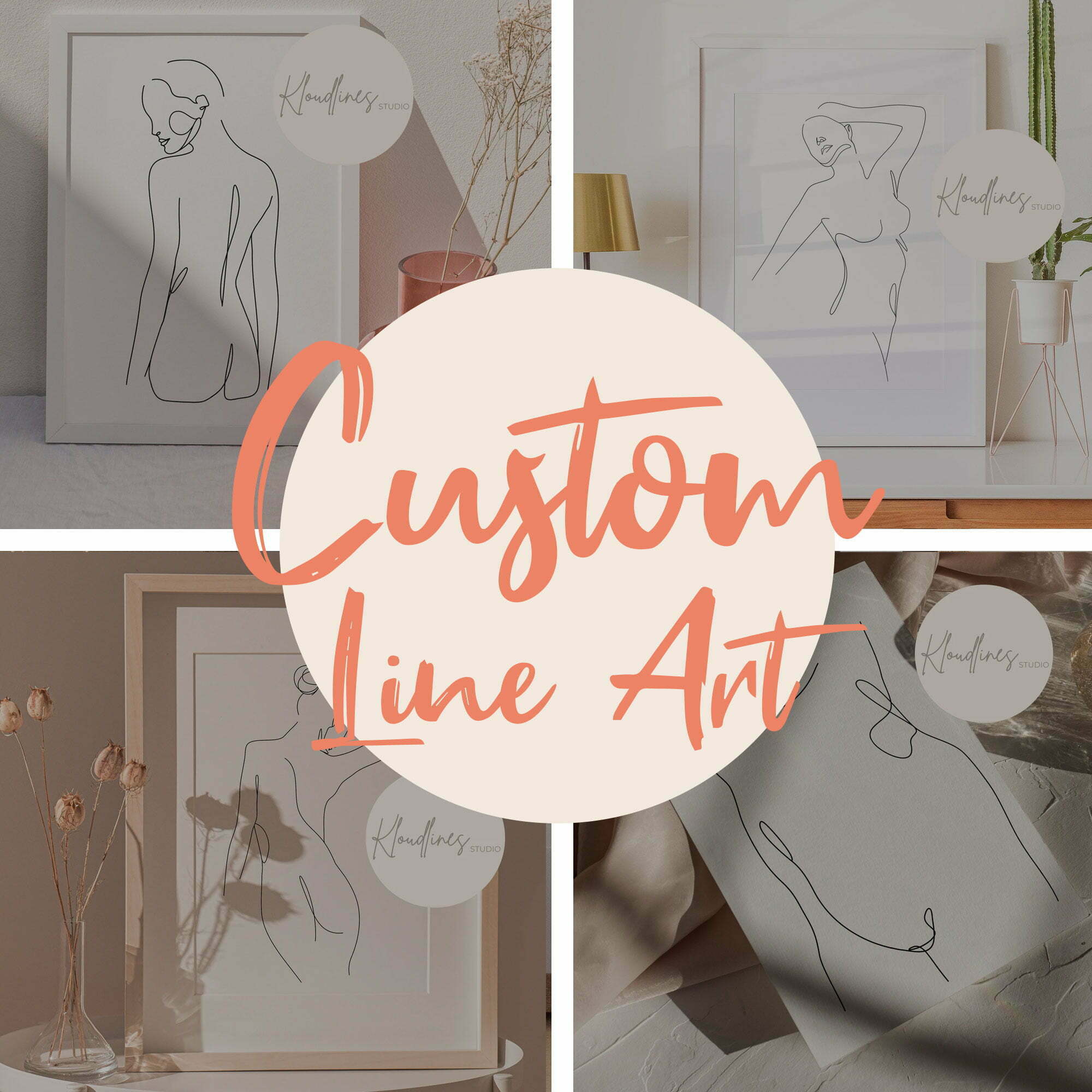 Custom Line Art Poster - Minimalist Wall Art Print