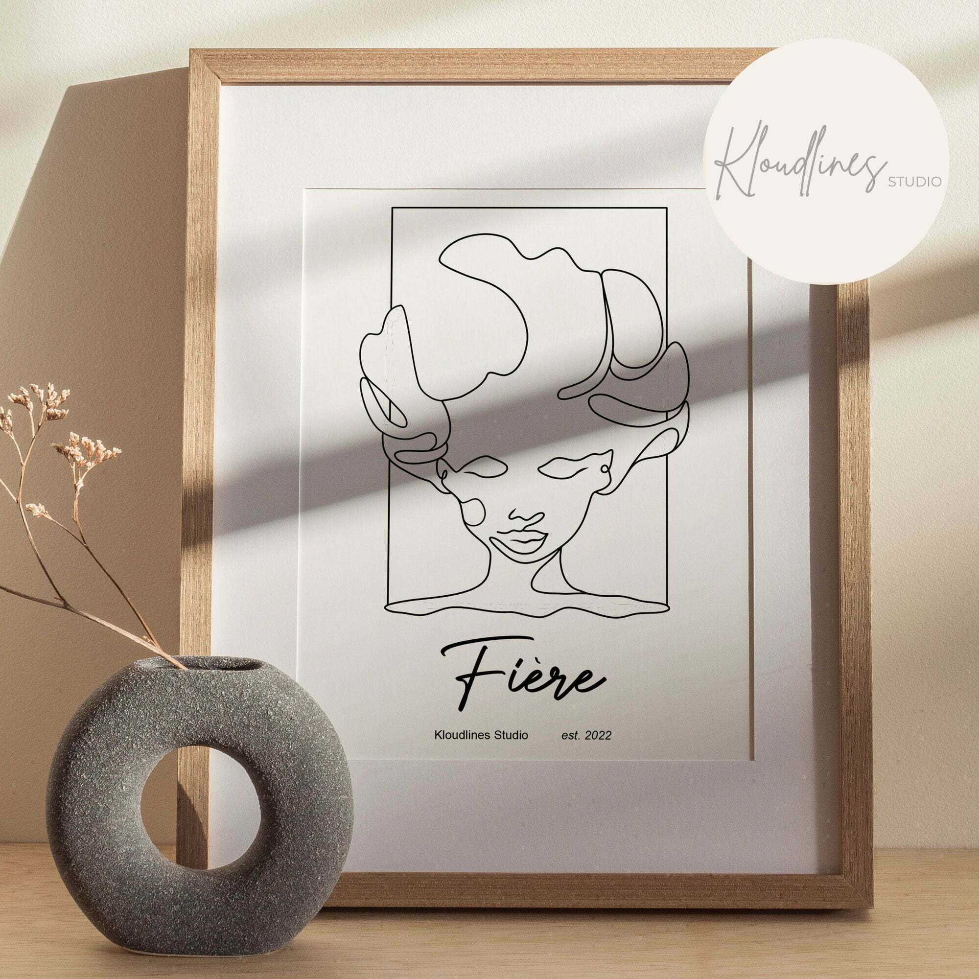 Imani - Proud Black Woman Poster Minimalist Wall Art Print